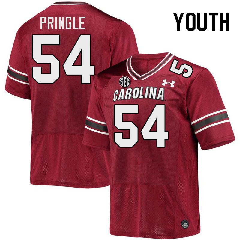 Youth #54 Kam Pringle South Carolina Gamecocks College Football Jerseys Stitched-Garnet